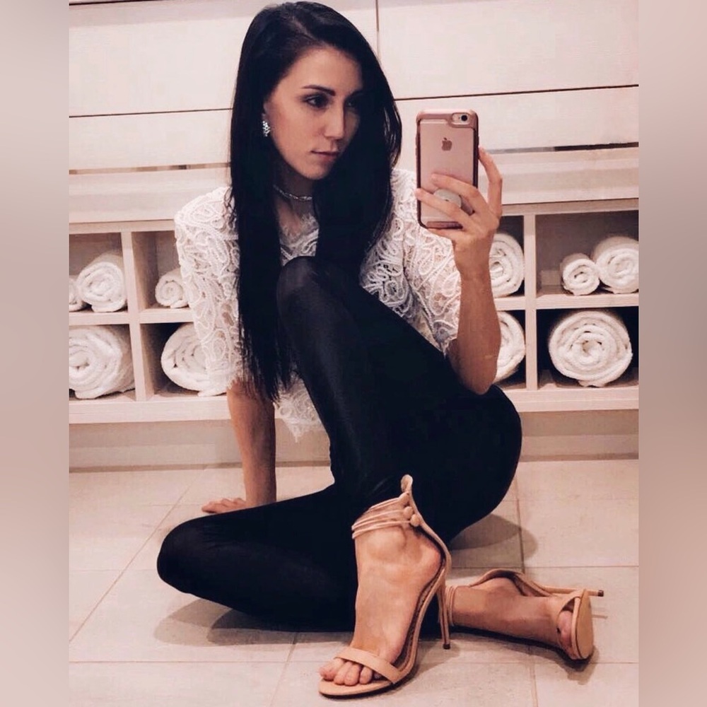 Liliana Nude Strappy Heels - Picture 9 of 9